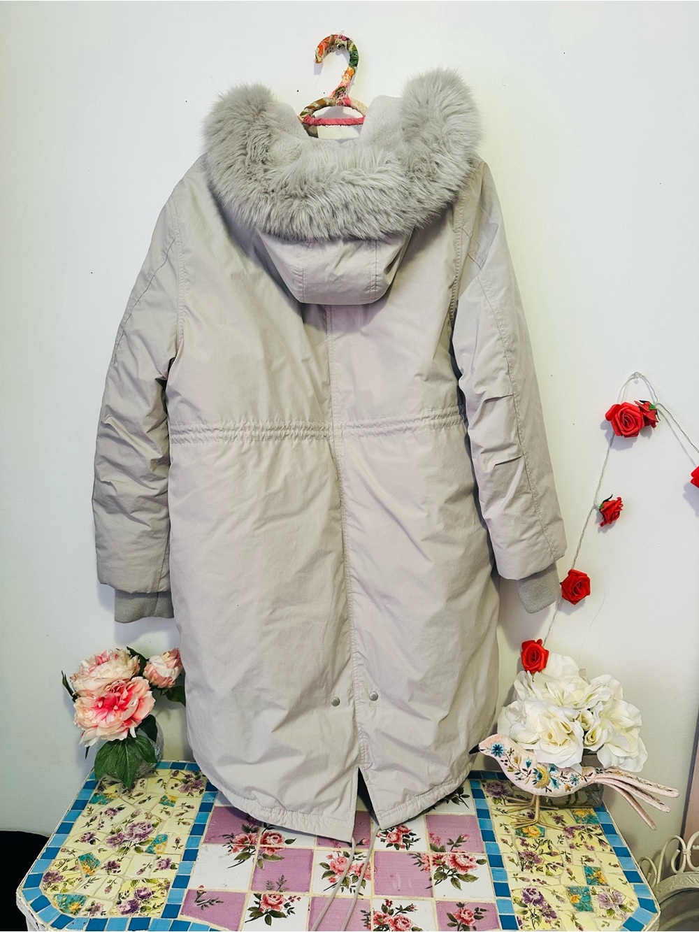 Wilfred Aritzia Mont Down Filled Winter Insulated Blanc Parka Jacket Comet L - Picture 9 of 16